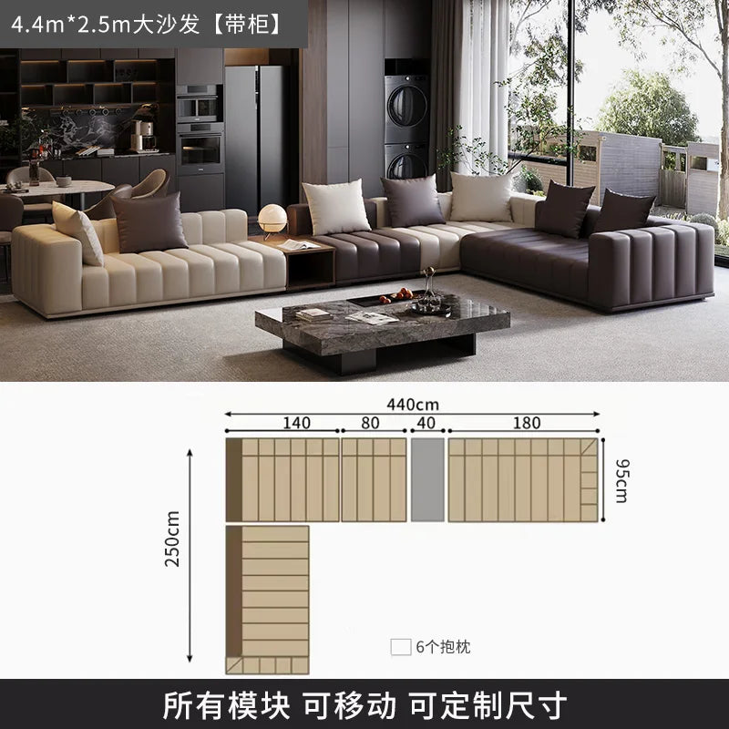 Chinese Leather Living Room Sofas Designer Floor