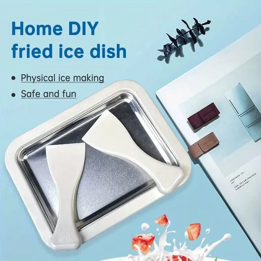 Ice Cream Roll Maker Portable Interactive 304 Stainless