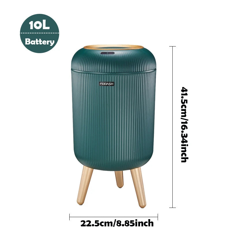 Automatic Trash Can with Lid,  Small Plastic