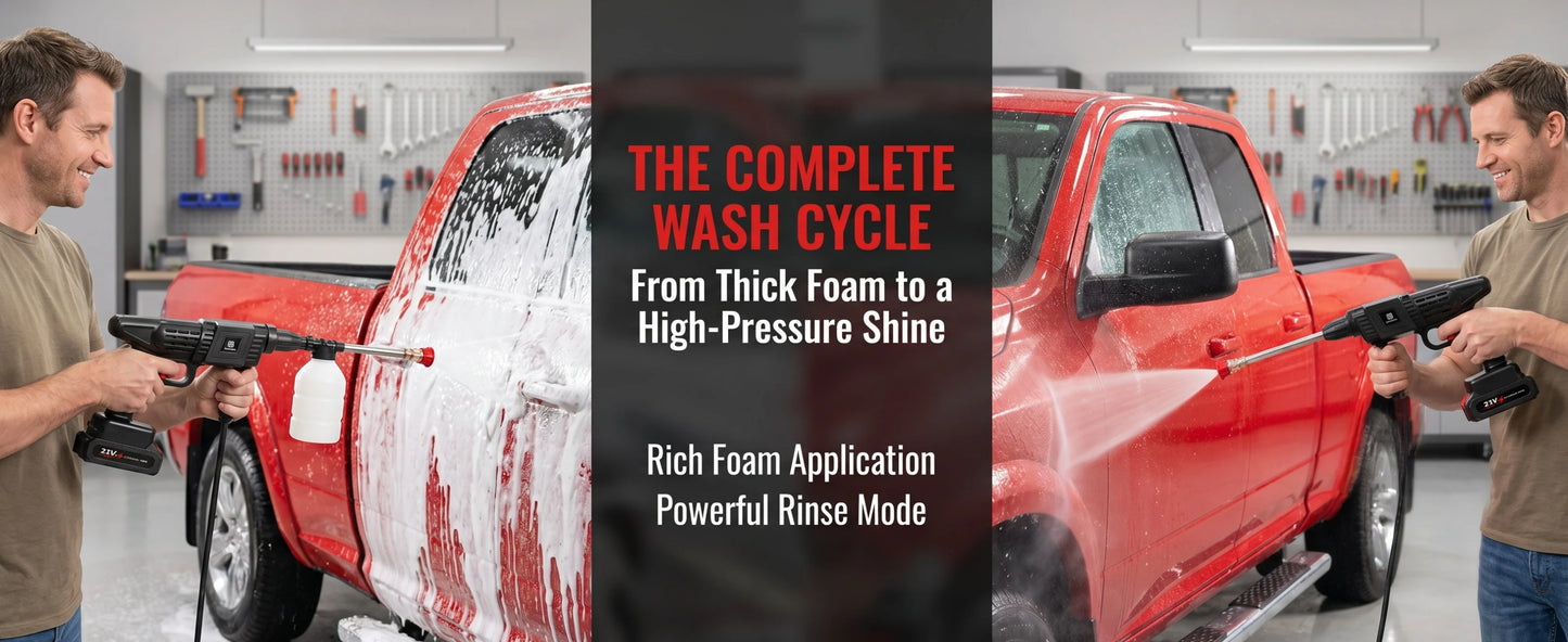 For Car/Floor/Patio Portable Battery Power Washer