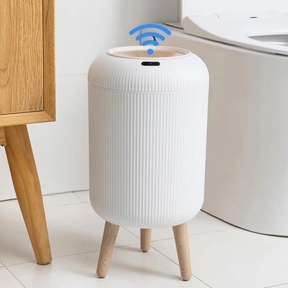 Automatic Trash Can with Lid,  Small Plastic