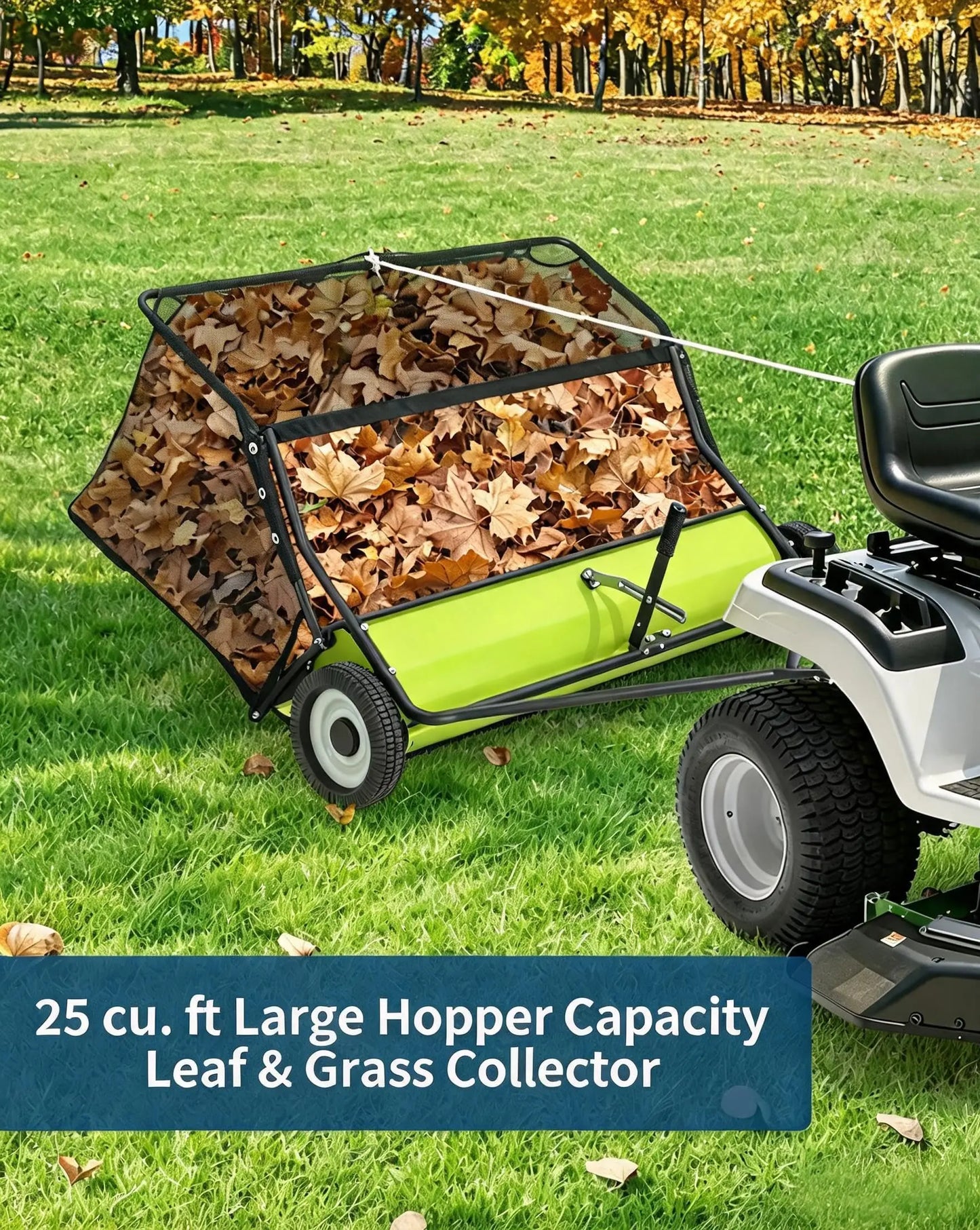 Large-Path Tow-Behind Lawn Sweeper – 42-52 Inch