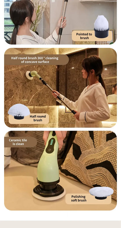 9-in-1 Electric Cleaning Brush Electric Spin Cleaning