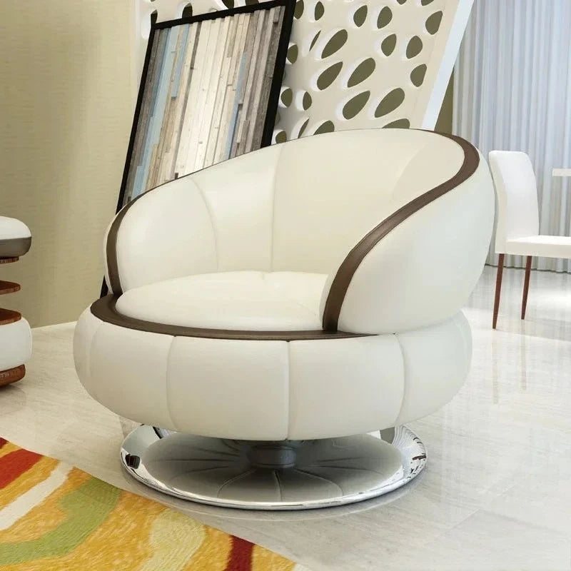 Luxury L-Shaped Genuine Leather Sectional Sofa