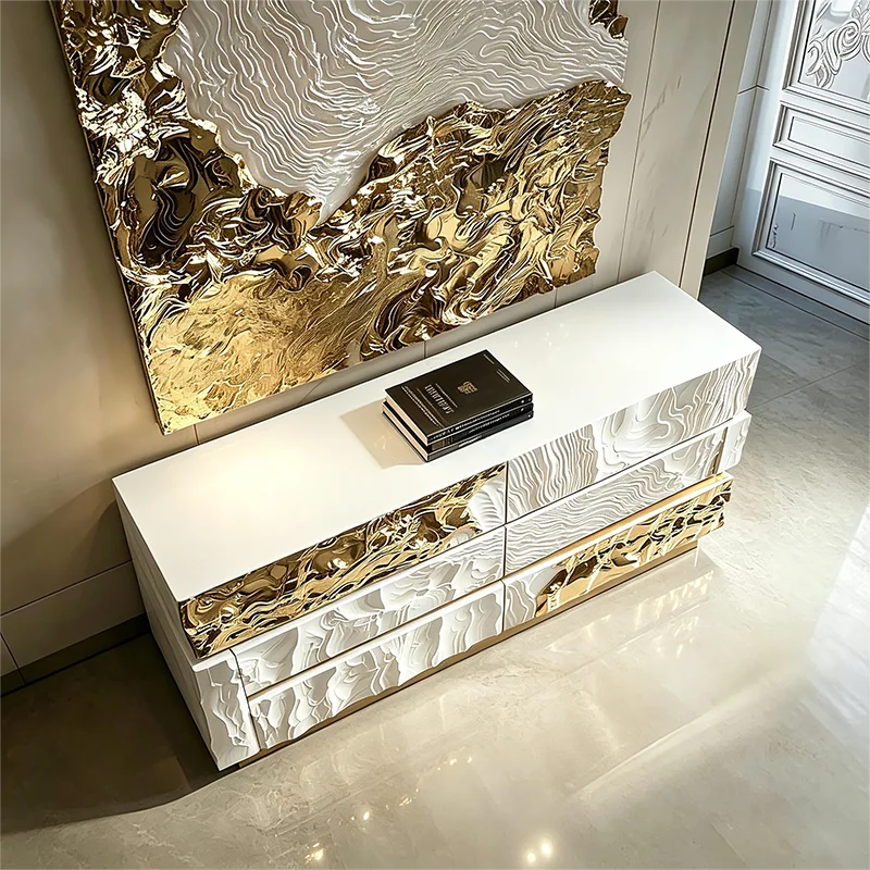 Nordic Luxury Living Room Cabinets Hallway Vanity
