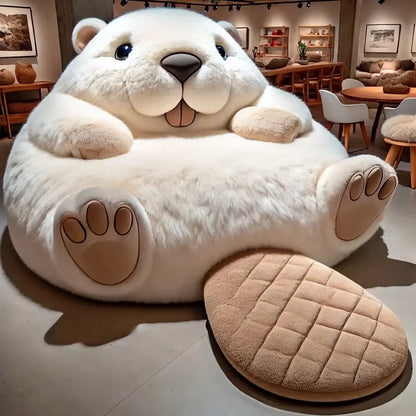 Giant squirrel sofa lazy oversized plush animal toy