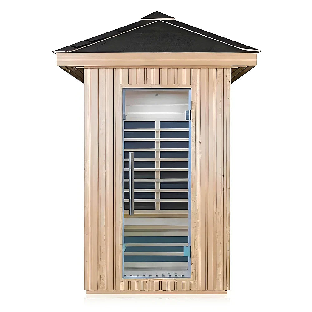 Fas Sauna Solid Wood Garden Panoramic Barrel Outdoor