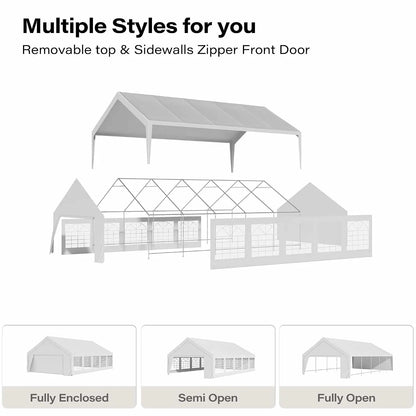20x30 Party Tent, Heavy Duty Outdoor Canopy