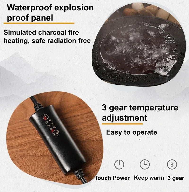 1000W Electric Ceramic Stove Office Smart Tea Stove