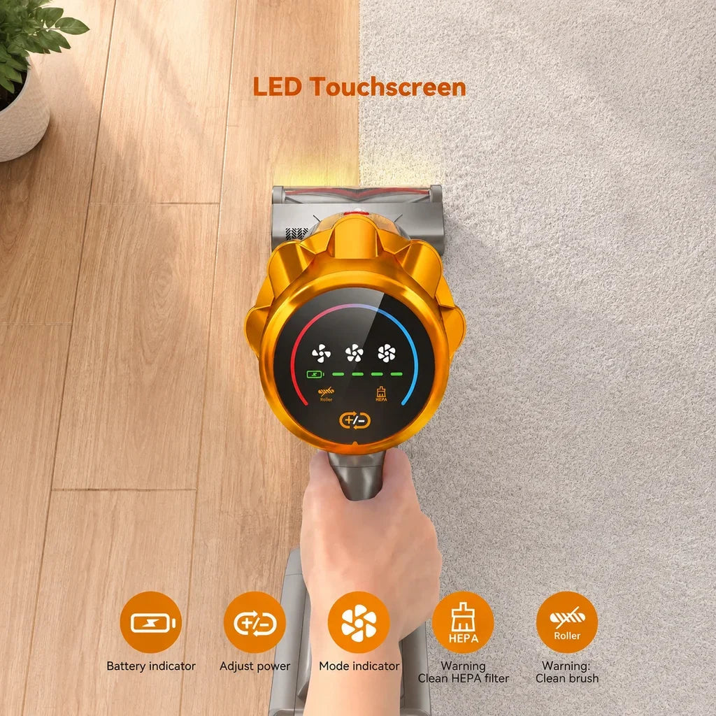 E.LUO Cordless Vacuum Cleaner, 600W High Power