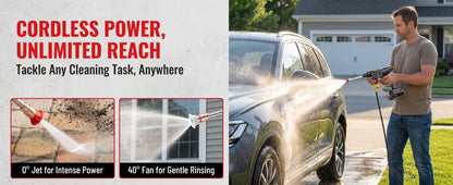 For Car/Floor/Patio Portable Battery Power Washer