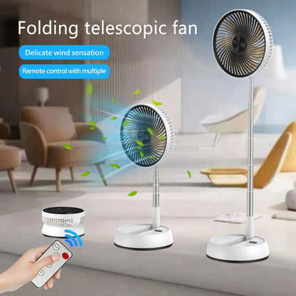 Portable Oscillating Standing Fan with Remote