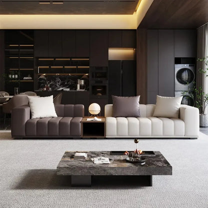 Chinese Leather Living Room Sofas Designer Floor
