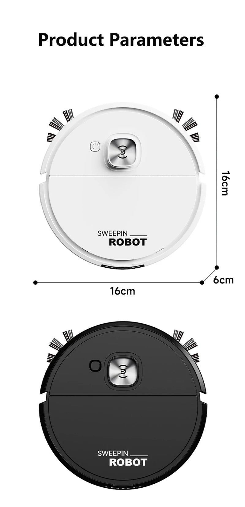 Mini Sweeping Robot Intelligent Sweeping Integrated