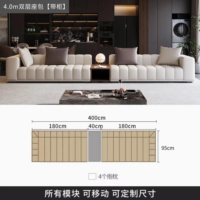 Chinese Leather Living Room Sofas Designer Floor