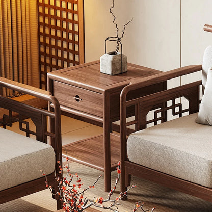 New Chinese Style Black Walnut Official Hat Sofa