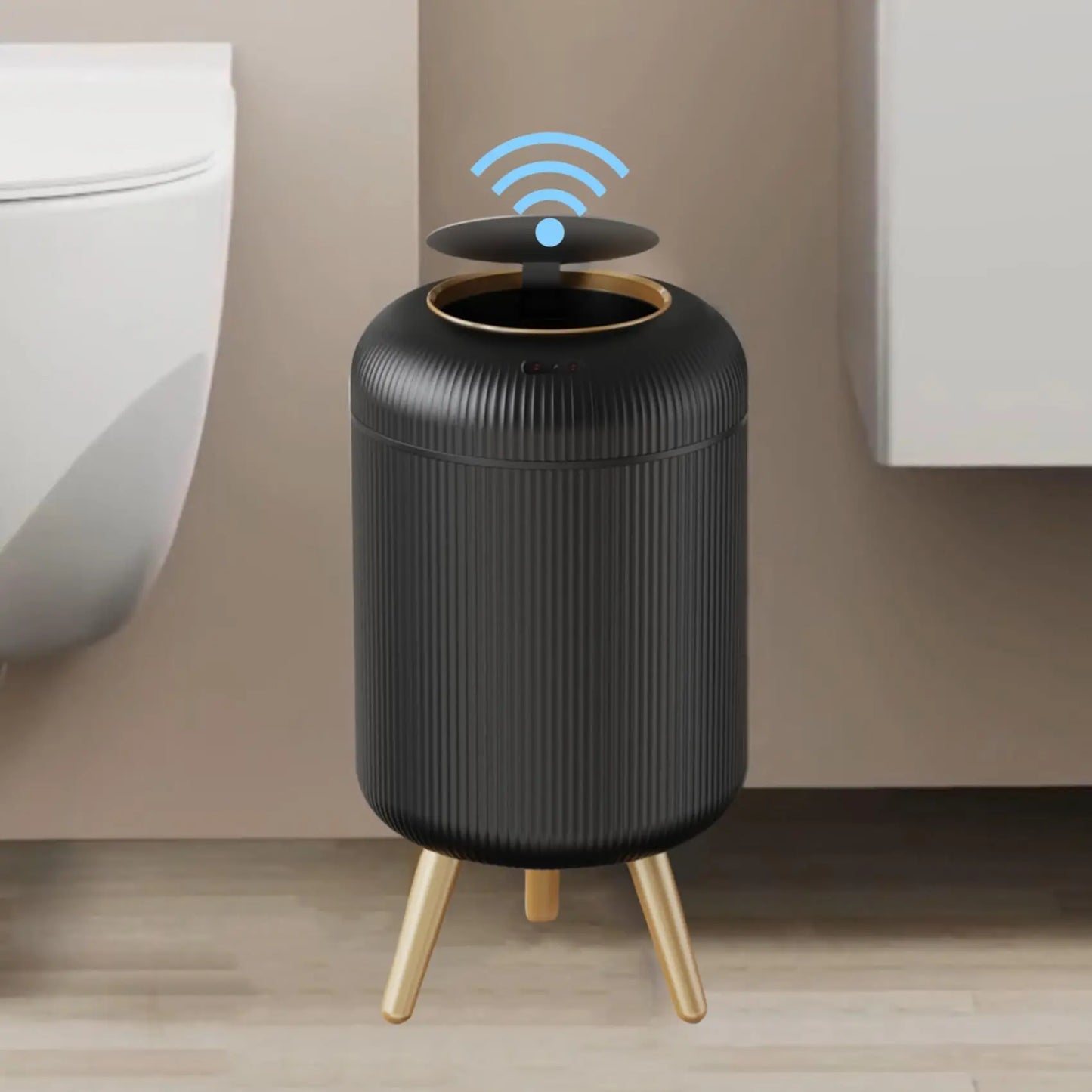 Automatic Trash Can with Lid,  Small Plastic