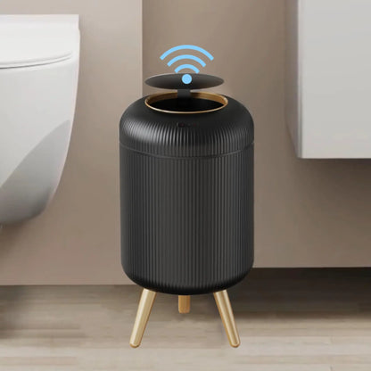 Automatic Trash Can with Lid,  Small Plastic
