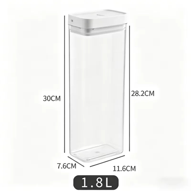 Transparent Plastic Grain Seal Tank Spaghetti Storage