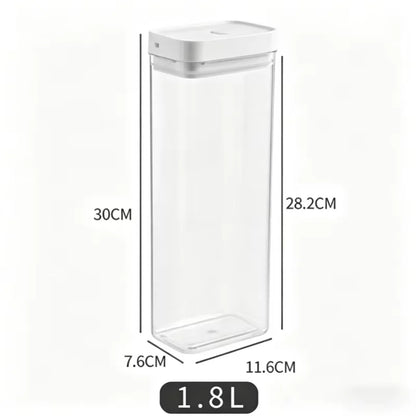Transparent Plastic Grain Seal Tank Spaghetti Storage