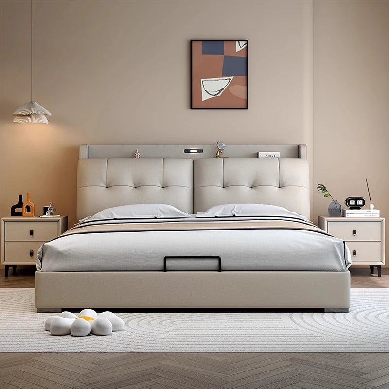 Couples Frame Double Bed Decoration Adults Luxury