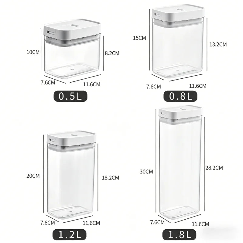 Transparent Plastic Grain Seal Tank Spaghetti Storage