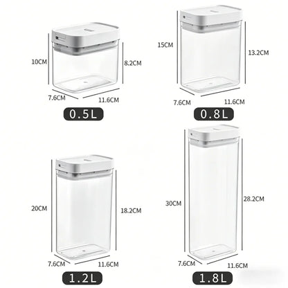 Transparent Plastic Grain Seal Tank Spaghetti Storage