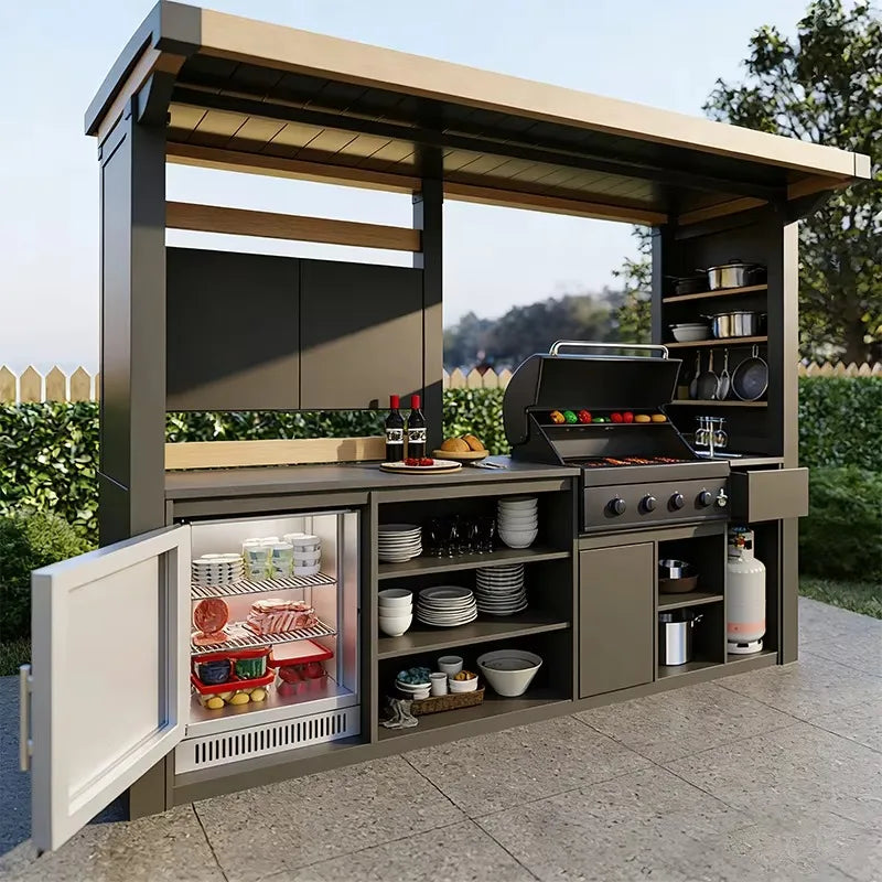 Rustproof Aluminum Modular Outdoor BBQ Kitchen