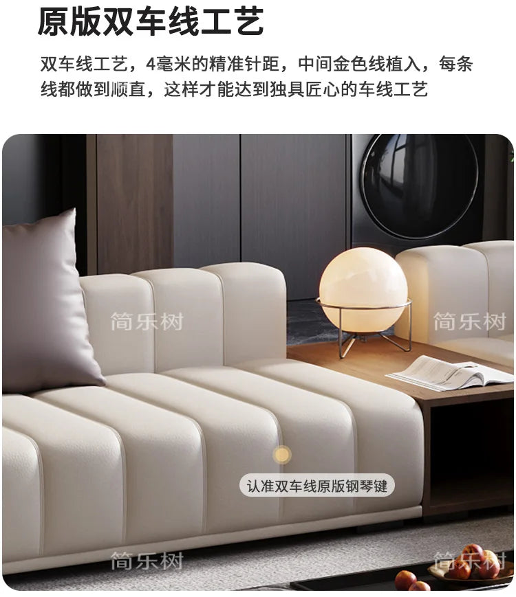 Chinese Leather Living Room Sofas Designer Floor