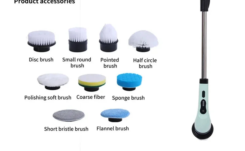 9-in-1 Electric Cleaning Brush Electric Spin Cleaning