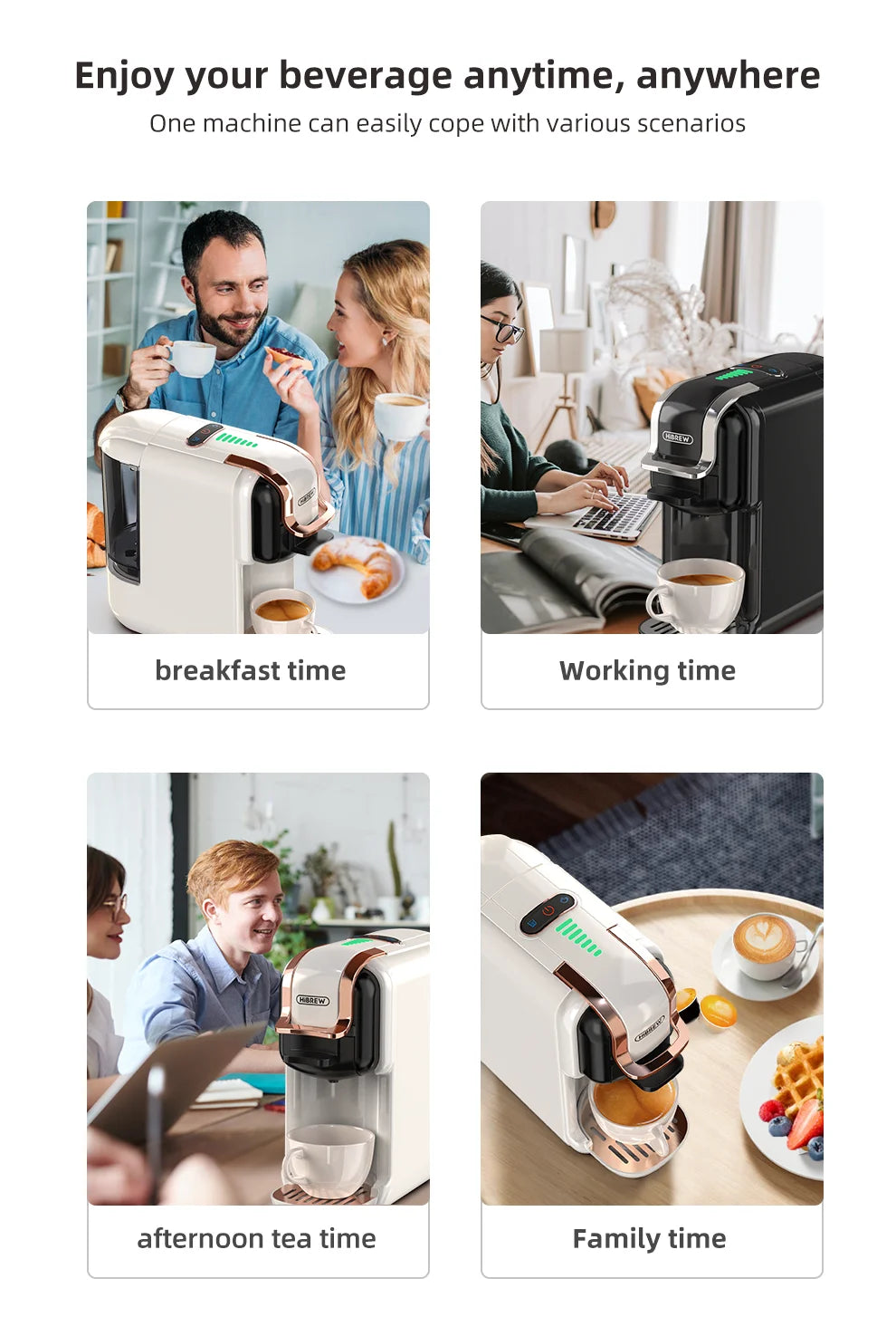 HiBREW Multiple Capsule Coffee Machine, Hot/Cold