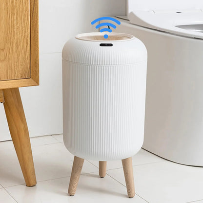 Automatic Trash Can with Lid,  Small Plastic