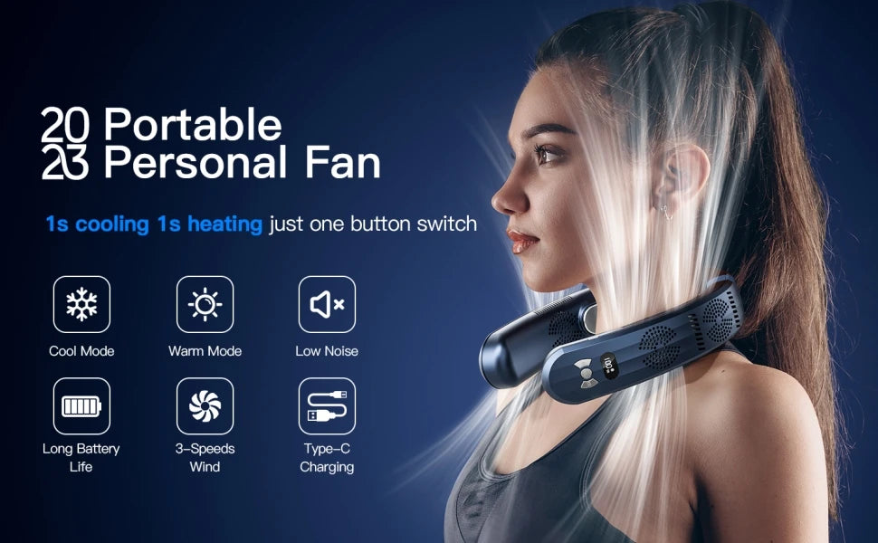 2026 New Wearable Air Conditioner USB Rechargeable