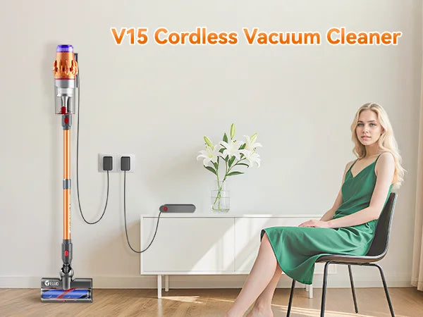 E.LUO Cordless Vacuum Cleaner, 600W High Power