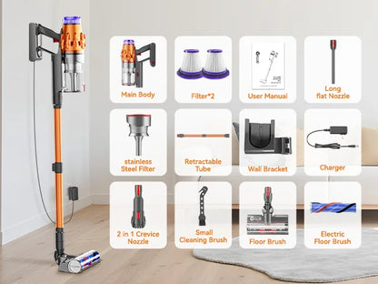 E.LUO Cordless Vacuum Cleaner, 600W High Power