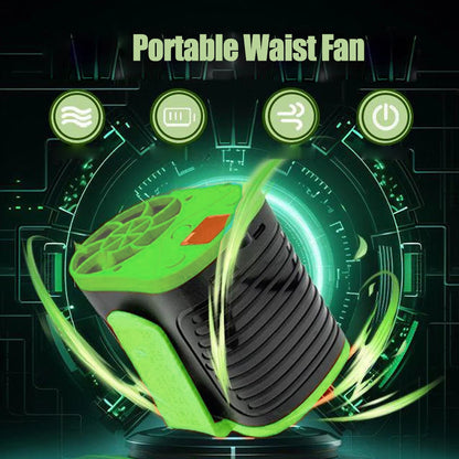 Rechargeable Waist Clip Fan 30000mAh 7 Speed