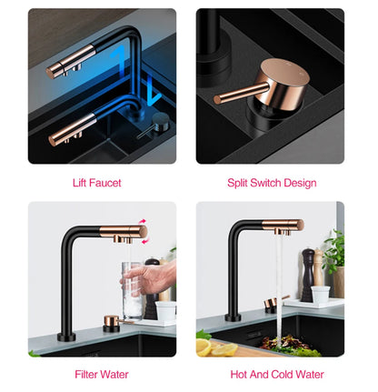 Nanometer Flip Cover Hidden Kitchen Sinks