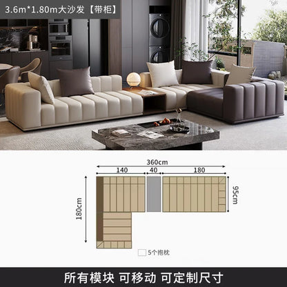 Chinese Leather Living Room Sofas Designer Floor