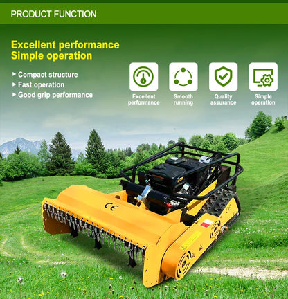 Customized swing blade lawn mower equipped with display