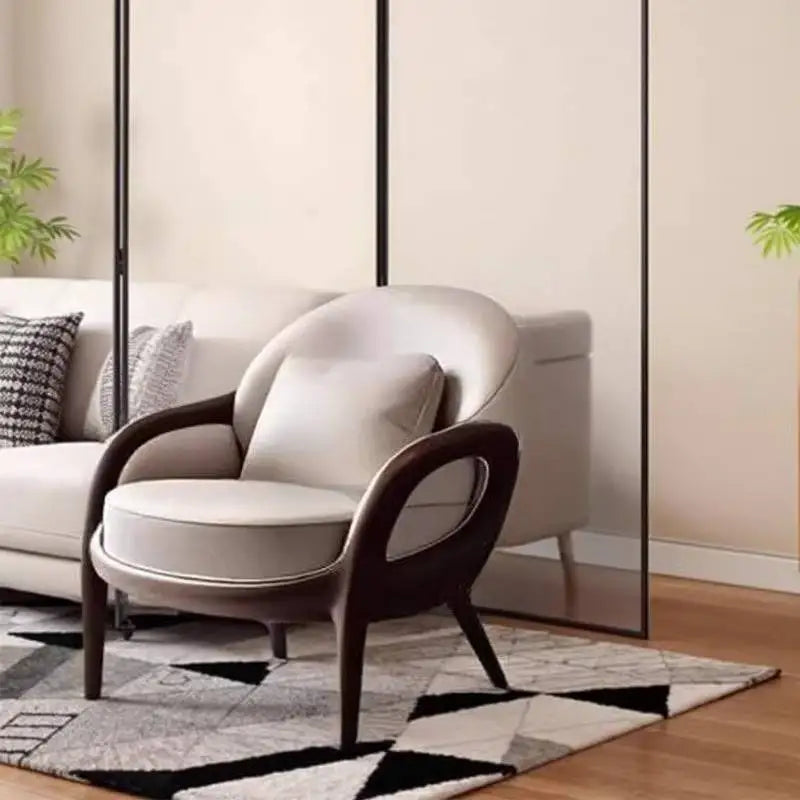 Armrest Big Living Room Chairs Modern Nordic Bedroom