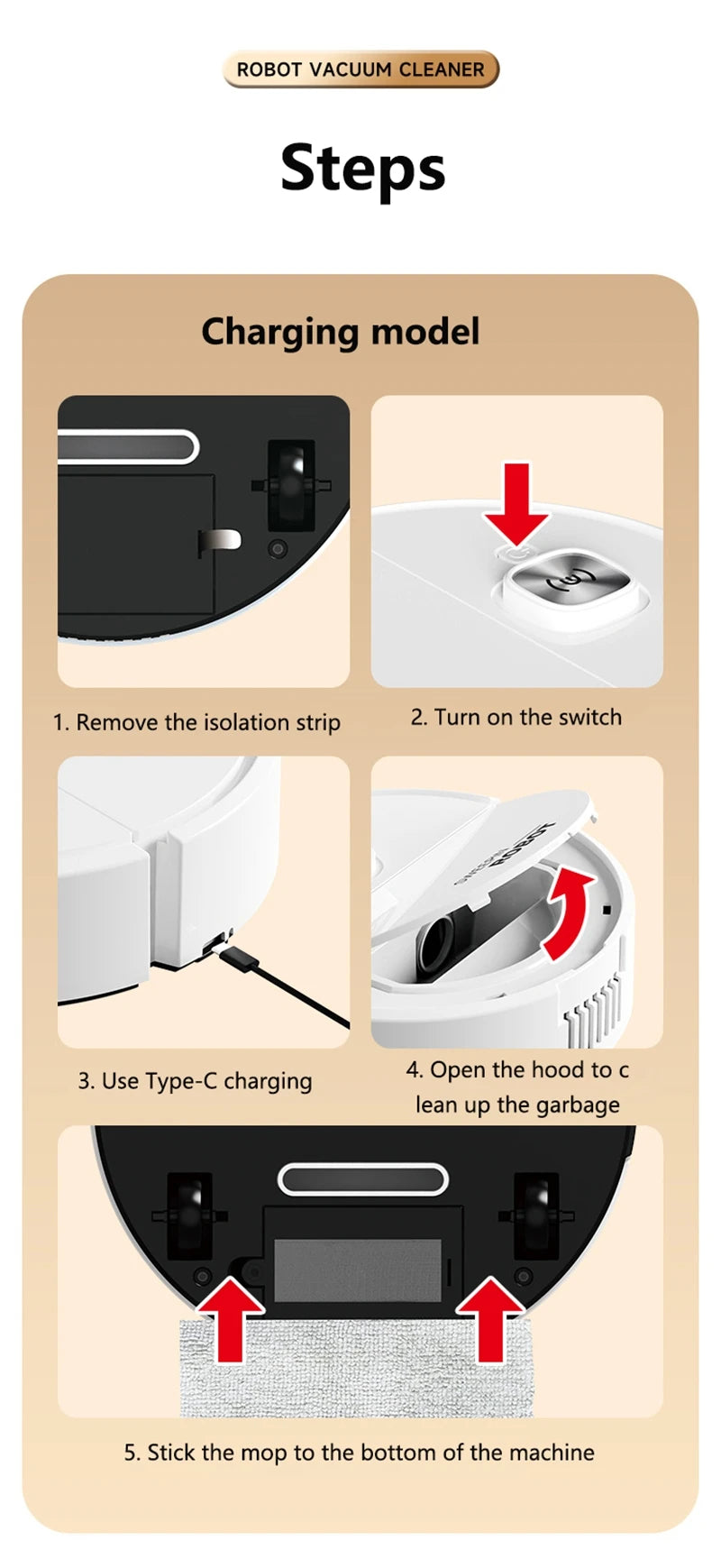 Mini Sweeping Robot Intelligent Sweeping Integrated