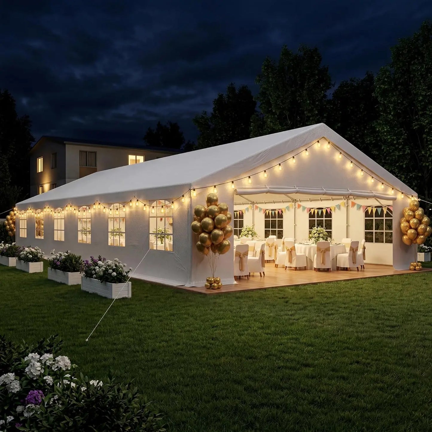 Party Tent, Heavy Duty Waterproof Outdoor Canopy
