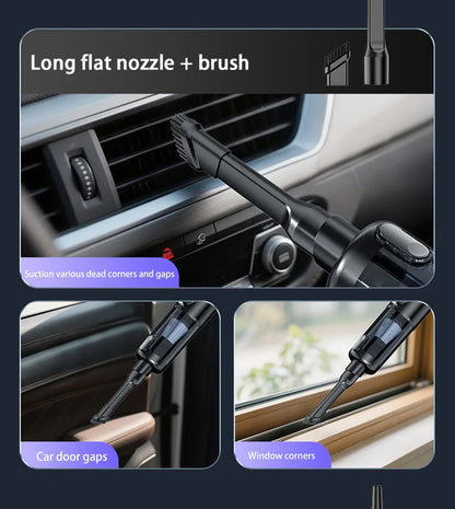 Car Vacuum Cleaner Wireless One-Button Dust Dump
