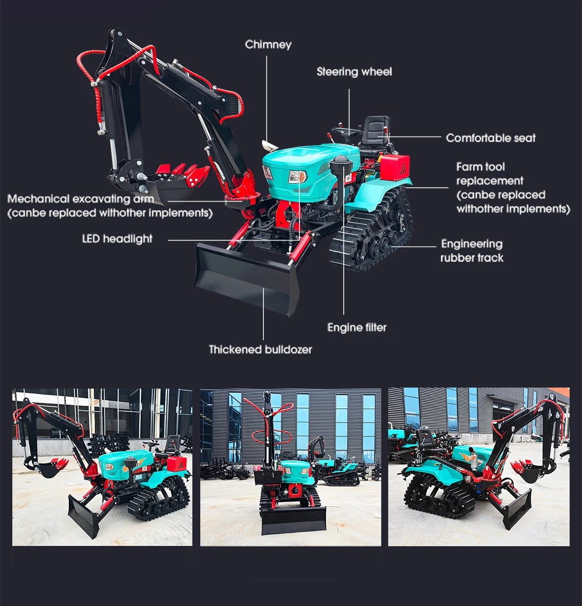 Customization Euro V Emission Farm Tractor 35HP 50HP