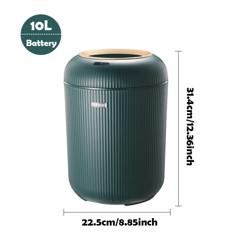 Automatic Trash Can with Lid,  Small Plastic