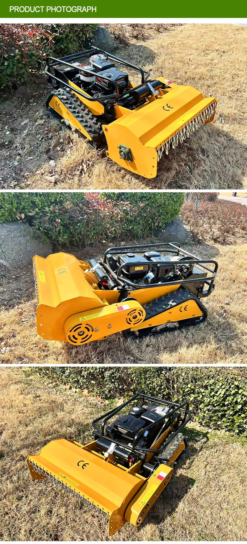 Customized swing blade lawn mower equipped with display