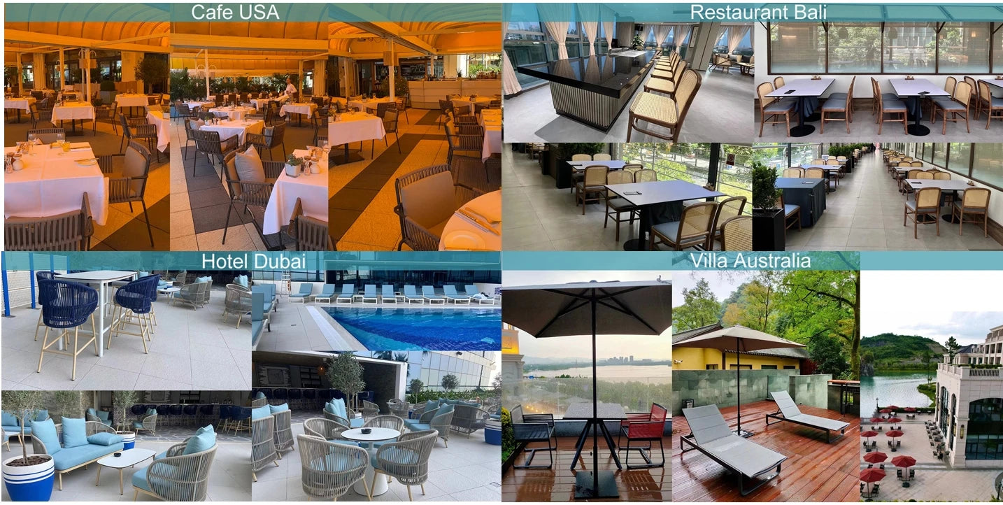 Customized White Garden Patio Outdoor Umbrella Parasol