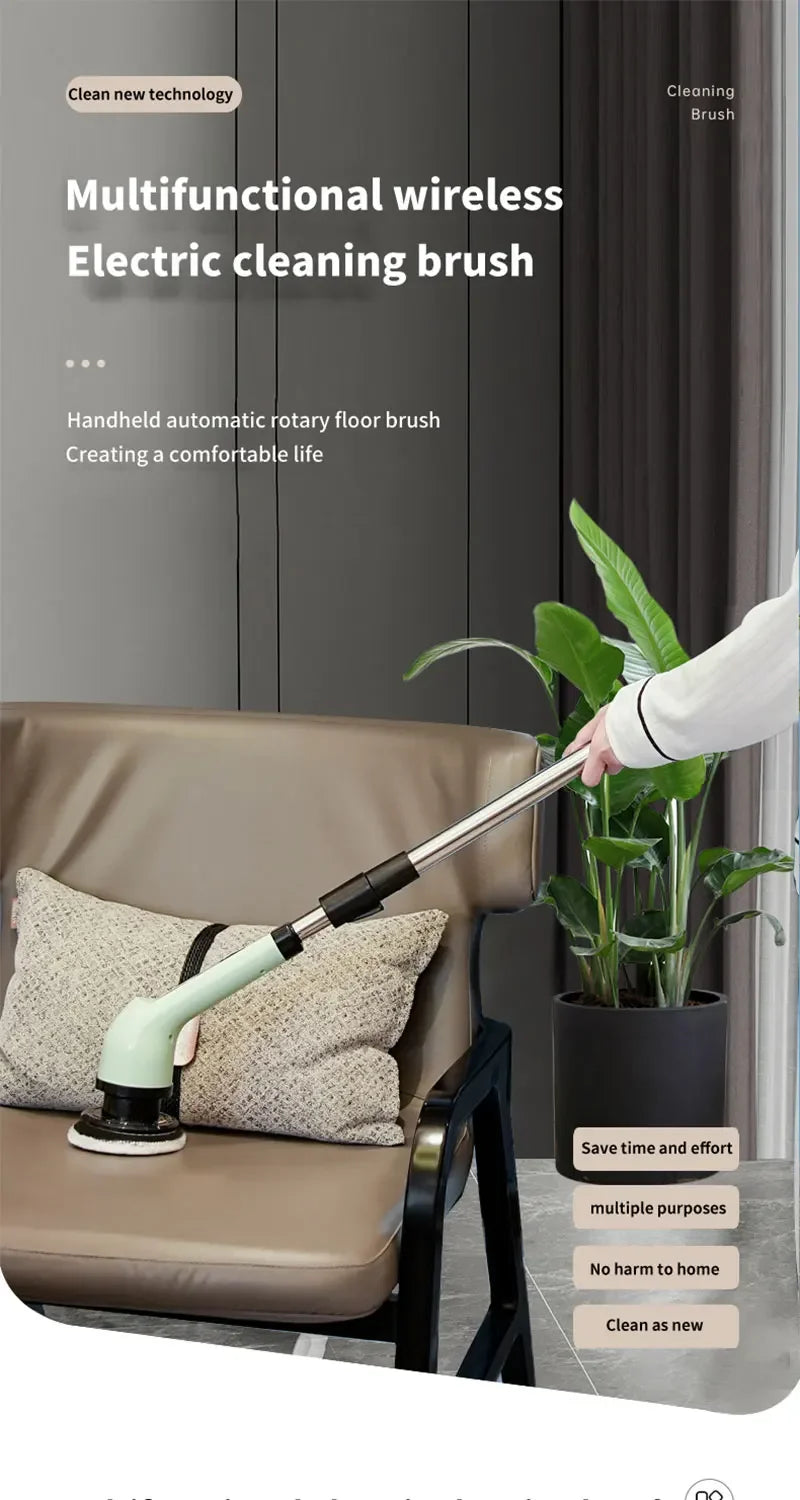 9-in-1 Electric Cleaning Brush Electric Spin Cleaning