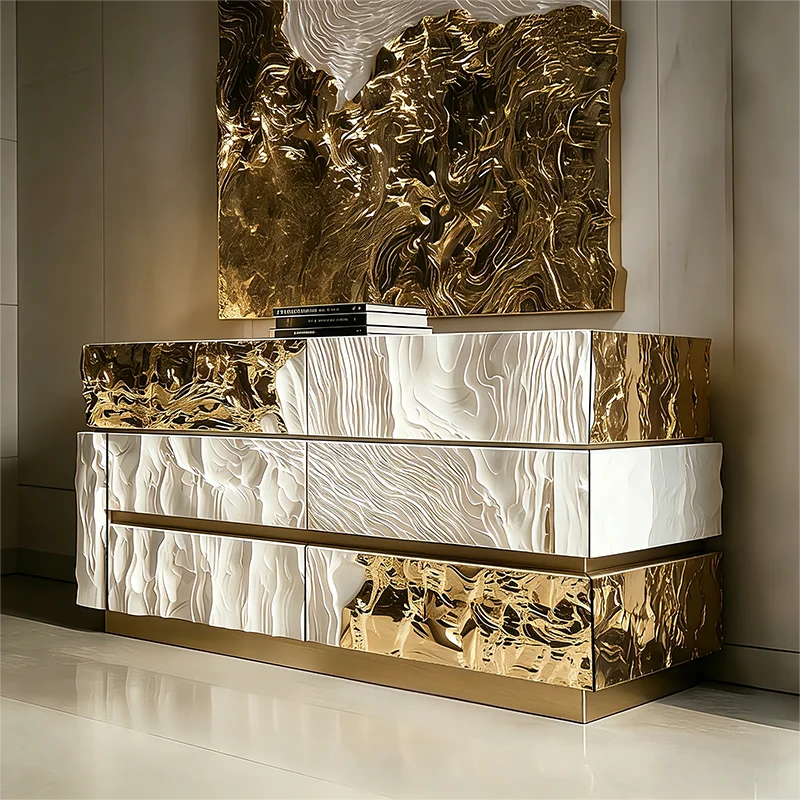 Nordic Luxury Living Room Cabinets Hallway Vanity