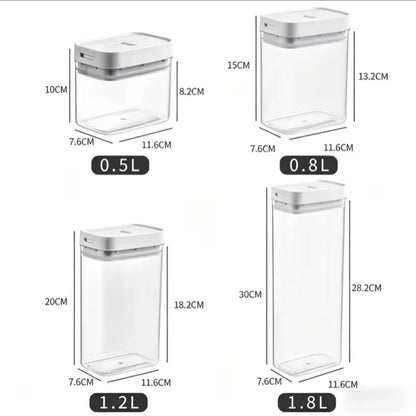 Transparent Plastic Grain Seal Tank Spaghetti Storage